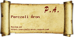 Perczeli Áron névjegykártya